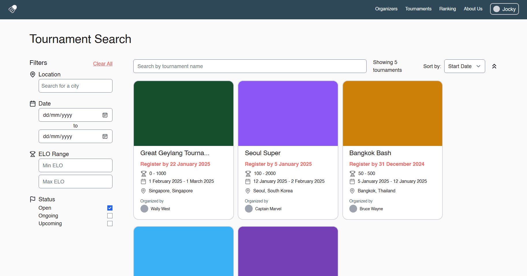Shuttlescore screenshot